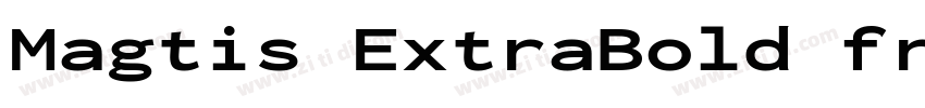 Magtis ExtraBold fre字体转换